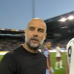 Guardiola pierde los nervios con Haaland y con el cámara: la escena es tremenda