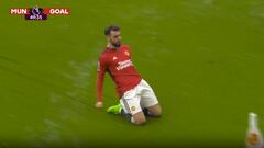 El gol de Bruno Fernandes desde 45 metros que da un vuelco a la Premier