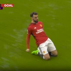 El gol de Bruno Fernandes desde 45 metros que da un vuelco a la Premier