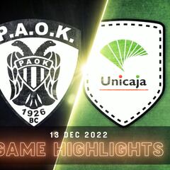 Resumen del PAOK vs Unicaja de la Basketball Champions League
