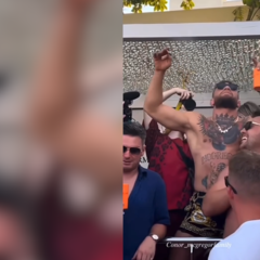 Cazan a McGregor en una famosa discoteca de Ibiza y su estado llama la atención
