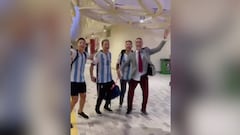 Batistuta como un hincha más: euforia por el pase a cuartos