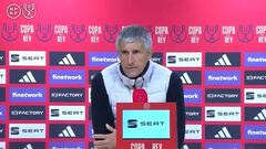 Setién: “El Madrid es el Madrid”