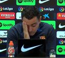 Xavi se rebrinca tras la pregunta del ‘casi tropiezo’: “¡Esta es tremenda!”