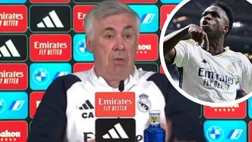 El capote de Ancelotti a Vinicius
