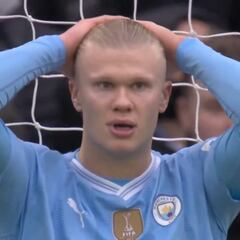 ¿El fallo más grave de la carrera de Haaland? La narración en DAZN y la reacción de Guardiola es para verla