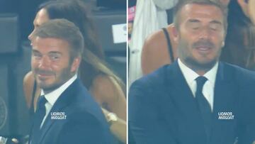 La imagen de Beckham emocionado tras el gol de Messi que refleja lo vivido