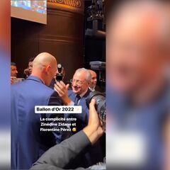 Era de lo que más intriga provocaba de la Gala y fue así: el reencuentro Zidane-Florentino...