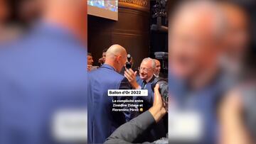 Era de lo que más intriga provocaba de la Gala y fue así: el reencuentro Zidane-Florentino...