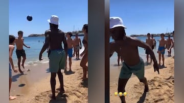 El incidente de Camavinga con unos niños con los que se puso a jugar en la playa