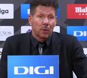 Simeone: "Tenemos que seguir apretando el acelerador"