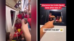 Un aficionado español rodeado de marroquíes en el metro de Qatar: el vídeo viral de las últimas horas...