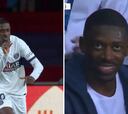 Las cinco imágenes de Dembélé que indignan a los culés: aplausos, gestitos y muchas risas
