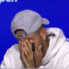 Kyrgios confiesa una enfermedad que padece y acusa a la grada de la Arthur Ashe de fumar porros