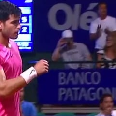 El puntazo de Carlos Alcaraz para ganar en Buenos Aires