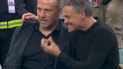 Es único en el mundo: lo de Luis Enrique al acabar con Flick va a dar para miles de Gifs