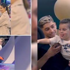 Así fue el cumpleaños del hijo de Valverde y Mina: invitada la plantilla, sus parejas e hijos