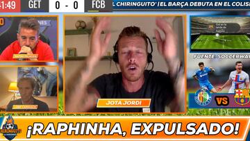 La reacción de Jota Jordi a la expulsión con una rajada durísima contra Bordalás