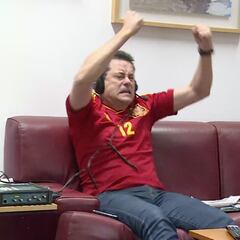 La locura de Roncero con patada con la que desmontó medio set: “¡¡¡Morata-ta-ta-ta-ta-ta!!!”