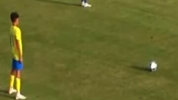 Cristiano Jr arrasa en Arabia: sus gestos son de lo más viral en redes sociales