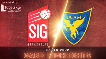 Resumen del Estrasburgo vs UCAM Murcia de la Basketball Champions League