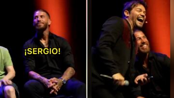 La cara de Ramos lo dice todo: la broma de un cómico al defensa que le pilló descolocado