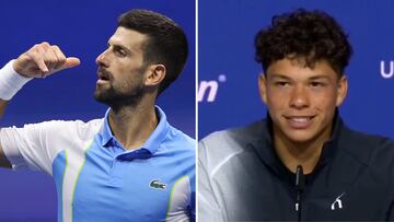 Tiene 20 a?os, Djokovic le vacila imit¨¢ndole y este le mete un zasca ¨¦pico: escuchen esto de Ben Shelton