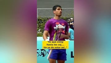 “Hasta los coj*** de estar así”: la frase de Alcaraz que hizo saltar a una señora en la grada