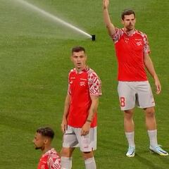 La acción en el calentamiento de Suiza que sentó muy mal al rival de España