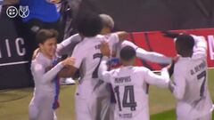 La gran esperanza culé tiene un guante en el pie: qué maravilla de golpeo