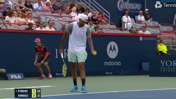 La ¨²ltima treta de Kyrgios para volver loco al rival: ¡°Puede ser r¨¦cord del mundo...¡±