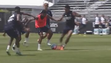 Va sobrado de técnica y de físico: que barbaridad el gol que se inventó Bellingham