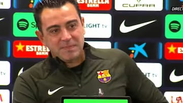 El ‘enganchón’ de Xavi con una periodista: “¿Es tuya la pregunta...?”