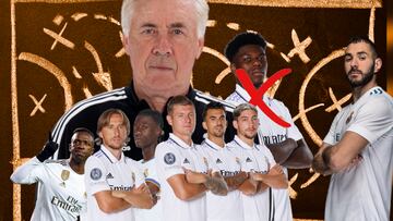 El triple dibujo de Ancelotti sin Tchouameni para asaltar la Supercopa de España