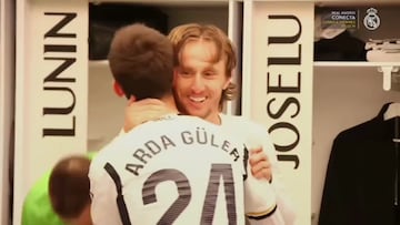 Es especial y ellos lo saben: Güler no olvidará lo de Kroos y Modric ya en el vestuario tras su gol