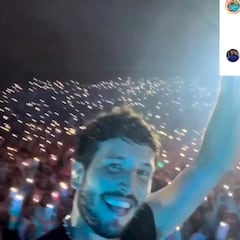 La felicitación de Sebastián Yatra a Alcaraz en pleno concierto y la respuesta del murciano