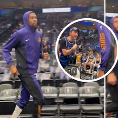 Una aficionada llama “pu**” a Durant y este no duda en ir a por ella: lamentable