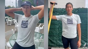 El v¨ªdeo de Garbi?e Muguruza emulando a Rosal¨ªa que enamora en TikTok