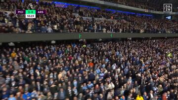 Una celebración icónica que ya es historia de la Premier: vean lo que hizo el Etihad tras el 3-0