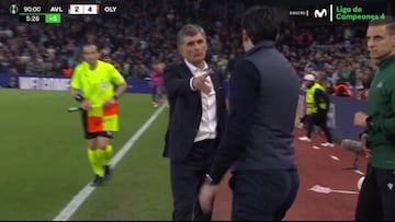 El saludo final Emery-Mendilibar con un enfado morrocotudo de Unai