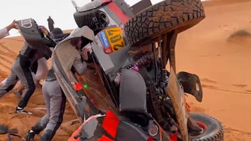 Tremendo: as¨ª dieron la vuelta Carlos Sainz y Lucas Cruz a su Audi
