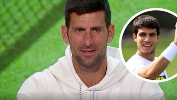 Mensaje de Djokovic a Alcaraz para calentar Wimbledon: “No le necesito para estar extramotivado”