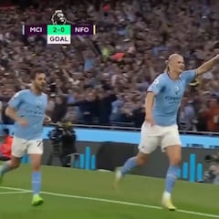 La locura total con la que hace historia Haaland: vean su hat-trick salvaje en 38′