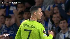 La vaselina fallida de Cristiano Ronaldo ante Remiro en el Real Sociedad vs. Manchester United de Europa League