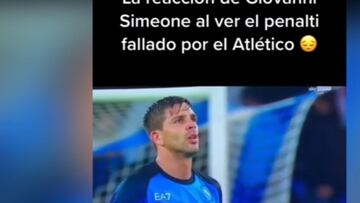 “Siente más la camiseta que muchos”: vean a Gio Simeone tras el penalti de Carrasco