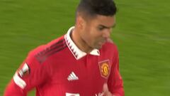 El primer gol de Casemiro con el United pudo ser una locura: impresionante el disparo