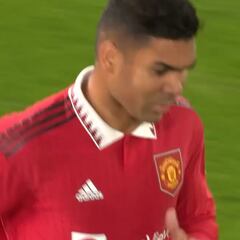 El primer gol de Casemiro con el United pudo ser una locura: impresionante el disparo