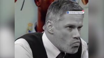 Las redes se ceban con Carragher: su reacción a la remontada del Madrid trae cola