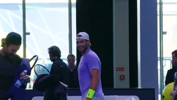 Nadal se hace TT por su forma de acabar el entrenamiento