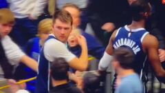 El altercado de Luka Doncic camino a vestuarios
